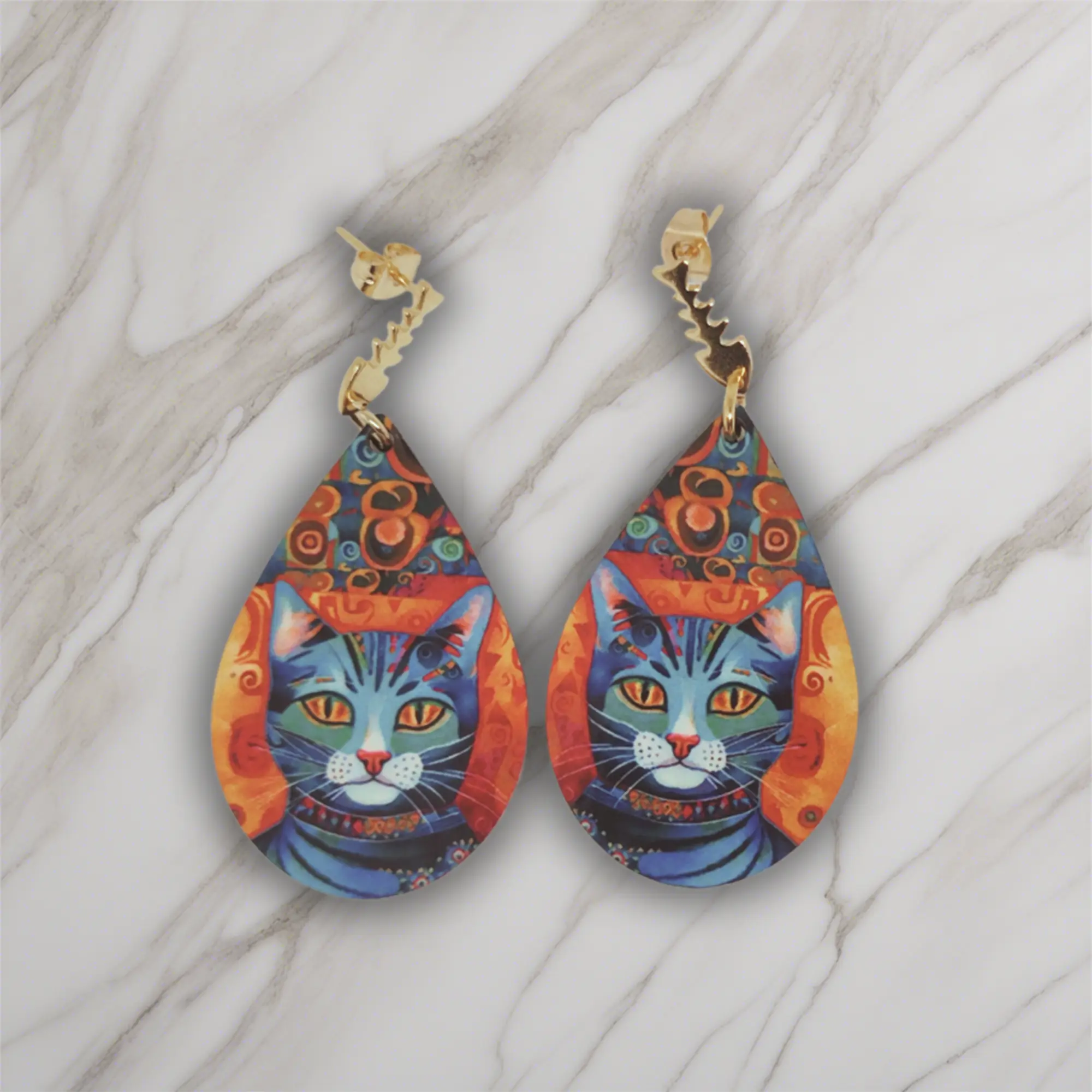pendientes originales Gato Desigual 02