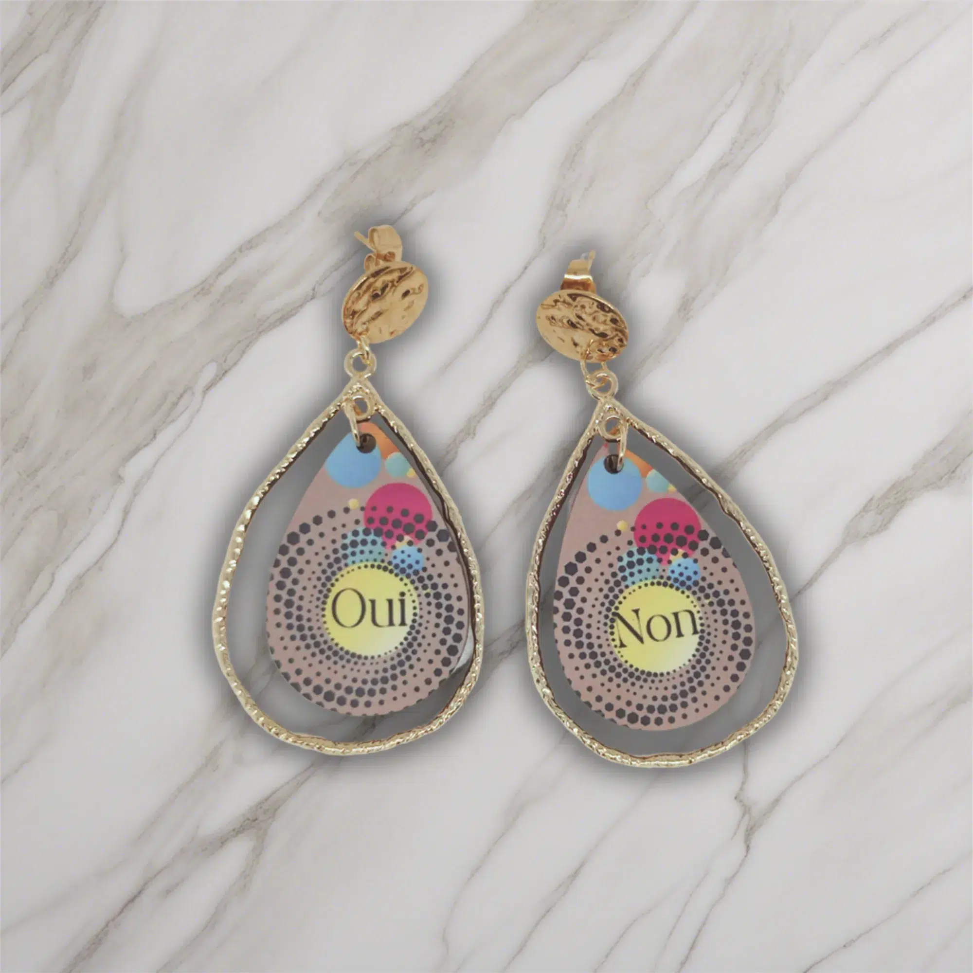 pendientes originales Oui-non 01
