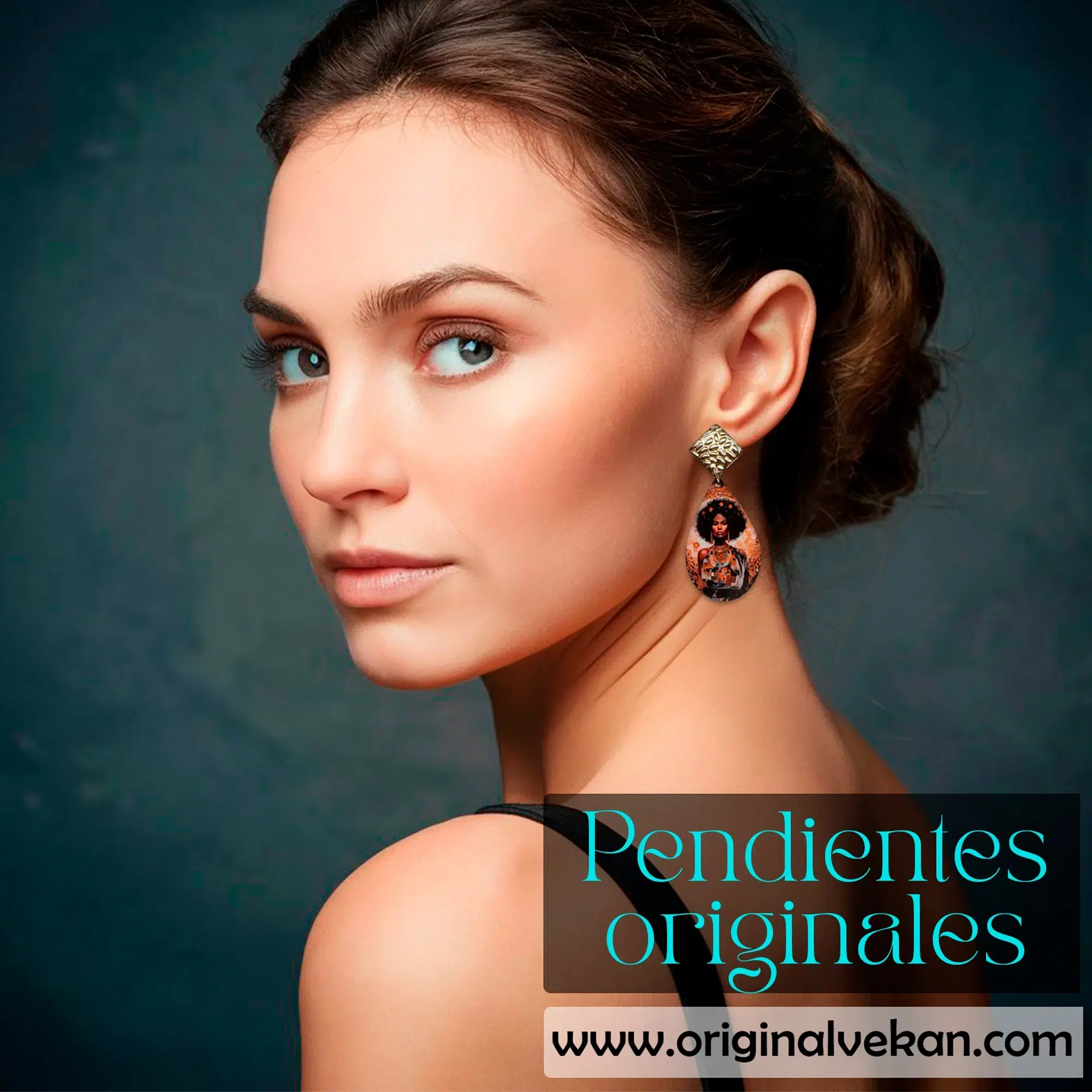 pendientes originales African woman 01 3