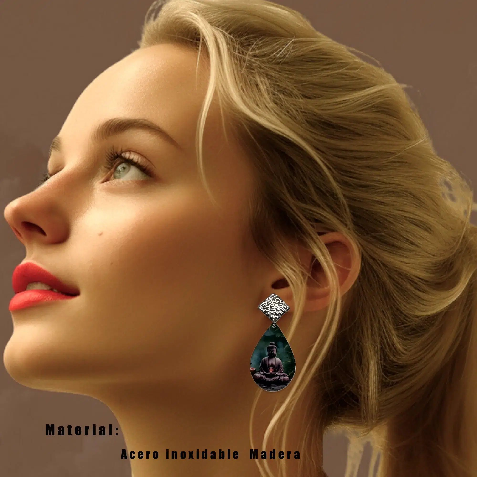 pendientes originales Buda 01-2
