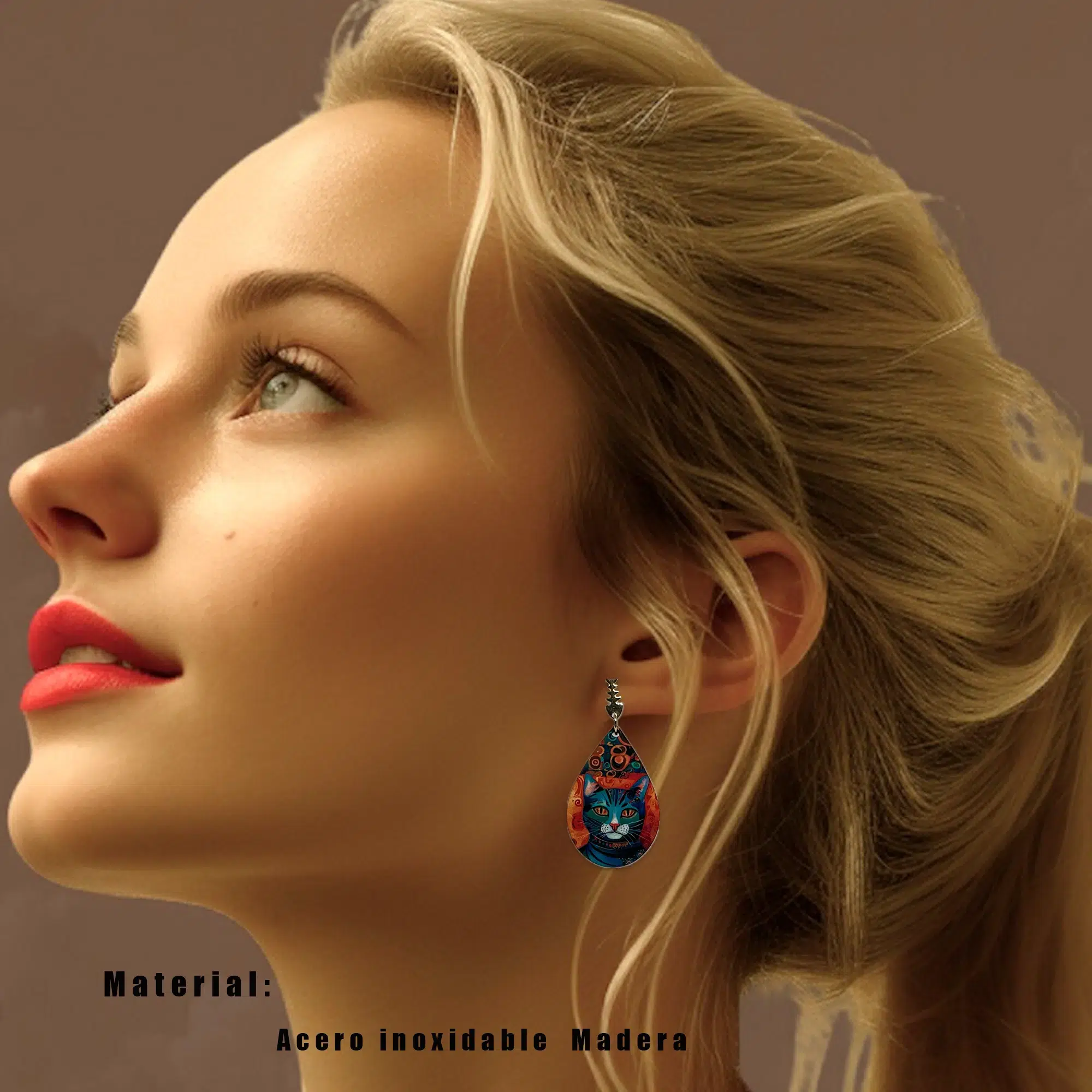 pendientes originales Gato Desigual 02