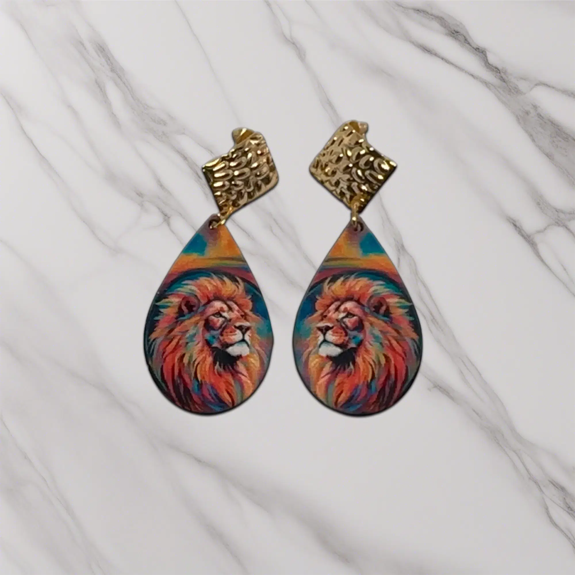 pendientes originales Lion 02