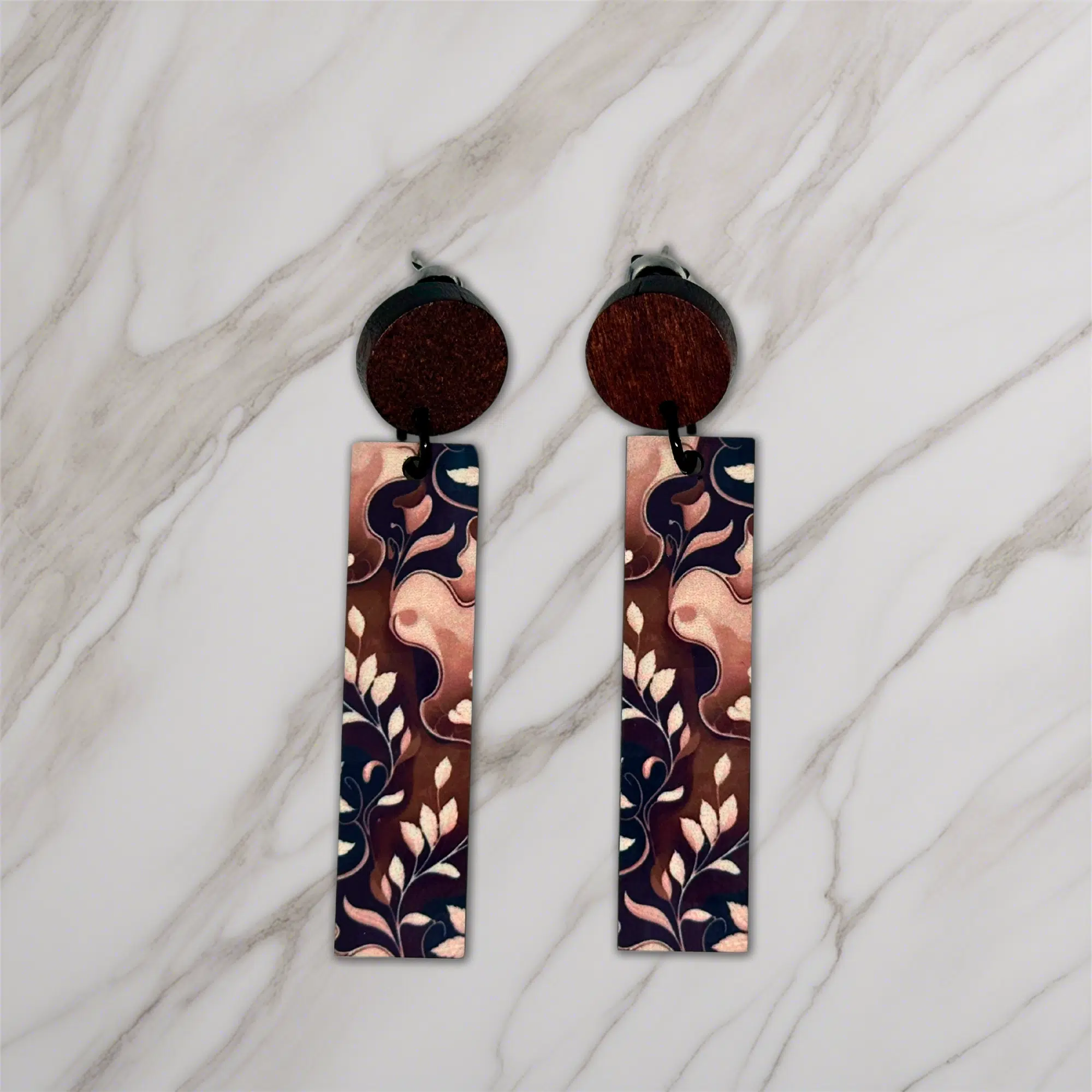 pendientes originales Brown nature